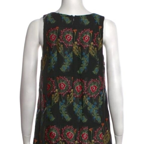 Jonathan Cohen Floral Print Pleated Knee-Length Dress Size: M (Orig. $1495) - Picture 3 of 3